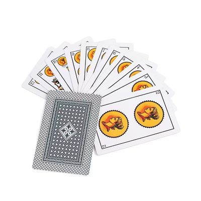 Εκτύπωση Offset Προσαρμοσμένη κάρτα παιχνιδιού επιφάνειας Εκτύπωση 54 καρτών / πακέτο με βιβλίο κανόνων