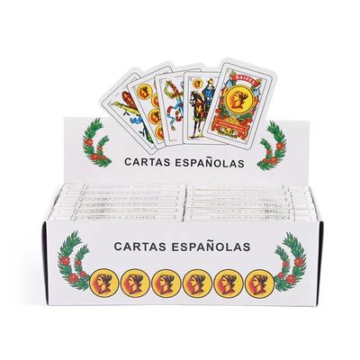 Impressão offset Cartão de jogo personalizado Impressão de 54 cartas / baralho com livro de regras