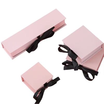 Jewelry Industrial Custom Paper Packaging Box Rigid With Magnetic Closure