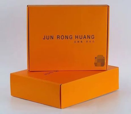 Caixas de embalagem de presentes de cartão ondulado clássico logotipo personalizado reciclável