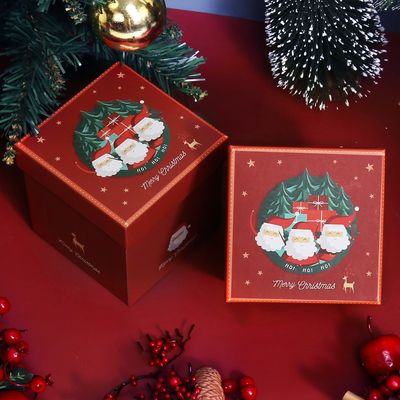 Custom Printing Christmas Ornament Packaging Boxes Recyclable With Lid And Base Box