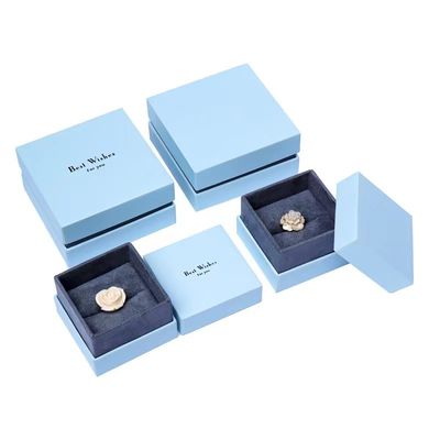 بسته ارائه مستطیل زیبا برای جواهرات کاغذی گردنبند های دستبند حلقه های نمایش جعبه های بسته بندی