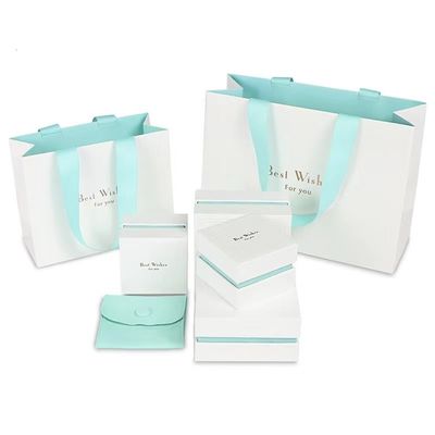 Rectangular Elegant Presentation Package for Cardboard Jewelry Necklaces Bracelets Rings Display Packaging Boxes