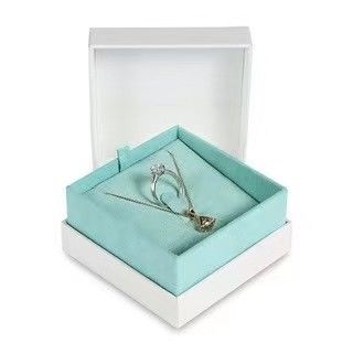 Paquete de presentación elegante rectangular para joyas de cartón collares pulseras anillos de exhibición cajas de embalaje