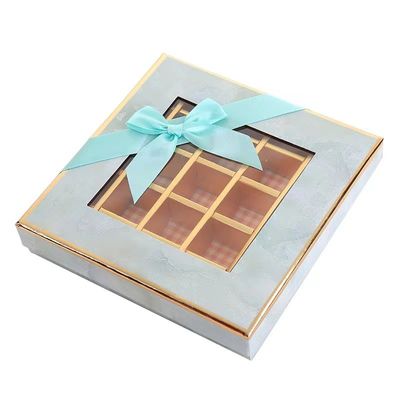 Boîte de chocolat personnalisée pour la Saint-Valentin avec fenêtre Boîte d'emballage alimentaire en carton écologique
