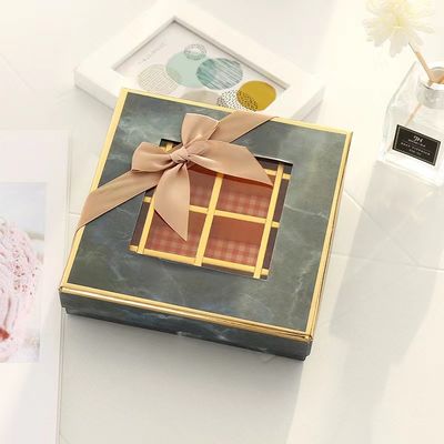 Custom Valentinstag Schokoladenbox mit Fenster Eco-freundliche Karton-Lebensmittelverpackung