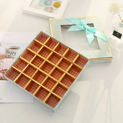 Custom Valentijnsdag Chocolade Doos Met Venster Eco-vriendelijk Karton Voedselverpakking Doos
