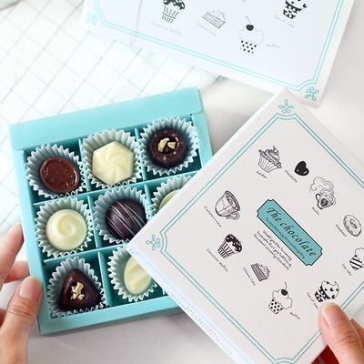 Kue Permen Cokelat Kopi Kertas Pengemasan Kotak Hadiah Produsen Eco Friendly Food Packaging Folders Box