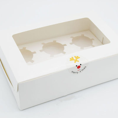 रंगीन मुद्रित खाद्य पैकेजिंग फोल्डर CMYK/पैनटोन 2 4 6 8 12 कपकेक बॉक्स केक बॉक्स निर्माता
