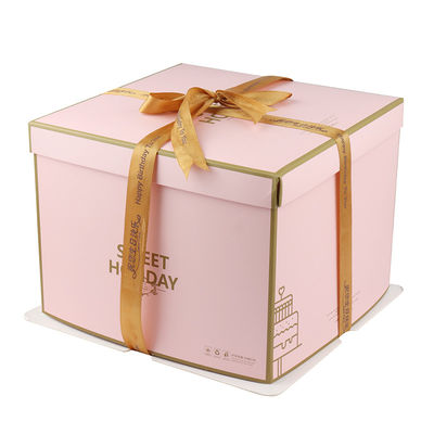 맞춤식 식품 패키지 상자 카든 CMYK/판톤 인쇄 4 6 8 12 인치 생일 파티 케이크 상자 제조업체