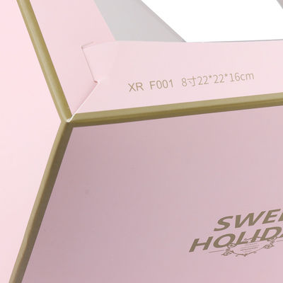 Boîte d'emballage alimentaire personnalisée Carton CMYK/impression Pantone Boîtes de gâteau de fête d'anniversaire 4 6 8 12 pouces